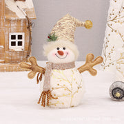 Velvet Snowman Holiday Decor Accent