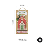 Cozy Christmas Wooden House Ornaments