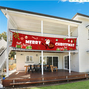 Christmas Festive Banner & Curtain Set