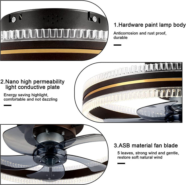 Ceiling Fan Home Integrated Invisible Ceiling Fan Light