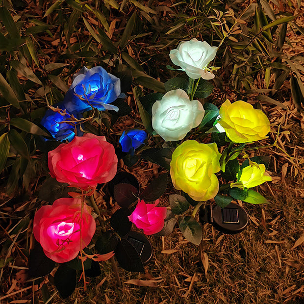 BlossomGlow Solar Rose Garden Lights