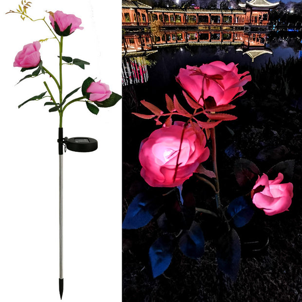 BlossomGlow Solar Rose Garden Lights