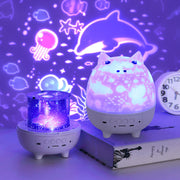 Cartoon Pig Remote Control Projector Night Light