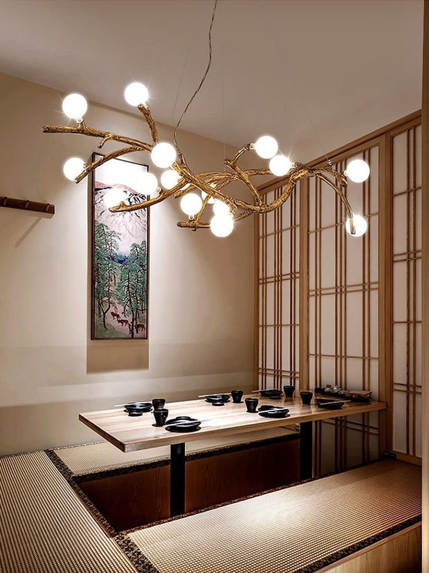 Wabi-Sabi Tree Branch Chandelier