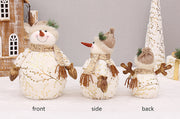 Velvet Snowman Holiday Decor Accent