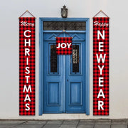 Christmas Festive Banner & Curtain Set