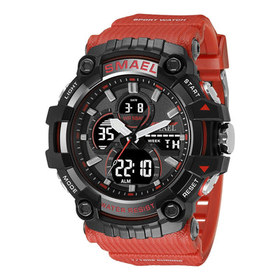 Sports dual display digital watchProduct Description📝This product is available for fast shipping. If you like it and decide to sell it, please send it to your agent.Product Detail📝ZIP UP EXPRESSSports dual display digital watch