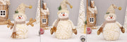 Velvet Snowman Holiday Decor Accent