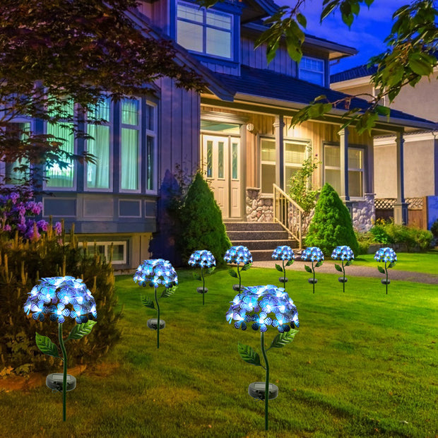 SolarBloom Hydrangea LED Garden Lights