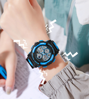 Multifunctional waterproof trend electronic watchProduct Description📝This product is available for fast shipping. If you like it and decide to sell it, please send it to your agent.Product Detail📝ZIP UP EXPRESSMultifunctional waterproof trend electronic watch