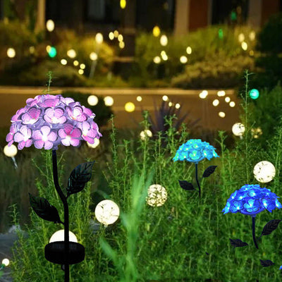 SolarBloom Hydrangea LED Garden Lights