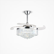 European Crystal LED Fan Chandelier