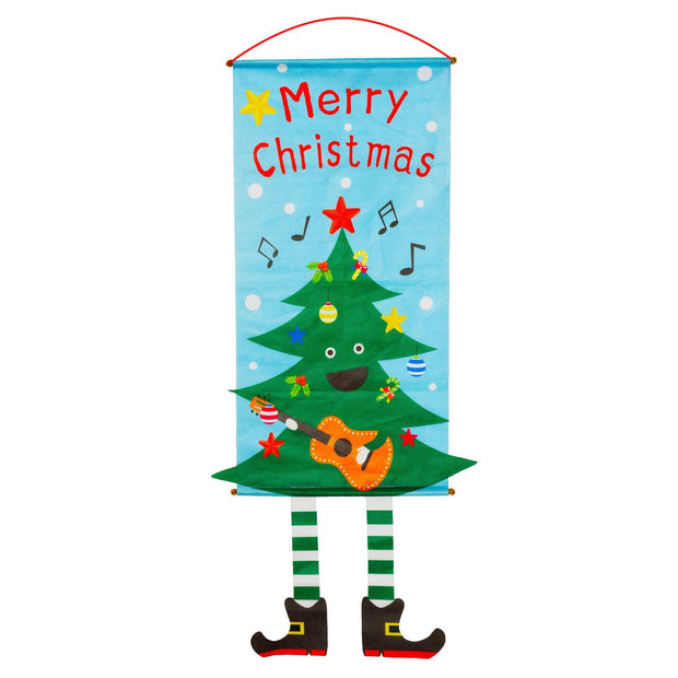 Christmas Festive Banner & Curtain Set