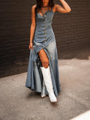 Ins Women's Summer Vintage Denim Washed Distressed Large Swing DressUnleash Your Inner Rockstar with Our Stone-Washed Denim Maxi Dress!
Elevate your style game with this edgy A-line denim dress that's all about attitude and flair. CrZIP UP EXPRESSWomanSummer Vintage Denim Washed Distressed Large Swing Dress