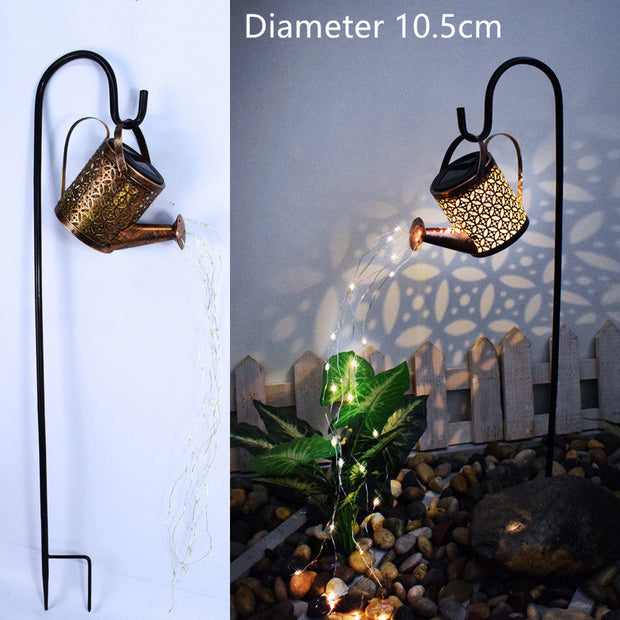 "EnchantedFlow: Solar Watering Can LED Garden Lamp"Product Description:


 
 
 


 Bring a magical glow to your garden with the
 
 EnchantedFlow:
 
 Solar Watering Can LED Garden Lamp. This charming ornament featuresZIP UP EXPRESSGardenLED Garden Lamp"