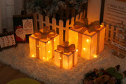 Illuminated Gift Box Trio with Remote Control