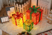 Illuminated Gift Box Trio with Remote Control