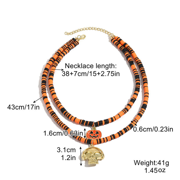 "FrightGlam: Halloween Bat, Ghost, Skull & Pumpkin Necklace Set"Product Description:


 
 
 


 Complete your spooky look with the
 FrightGlam: 


 

Halloween Necklace Set, featuring an array of eerie pendants including bats, ghZIP UP EXPRESSConsumer productsHalloween Bat, Ghost, Skull & Pumpkin Necklace Set"