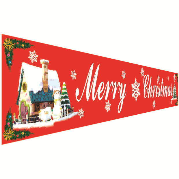 Christmas Festive Banner & Curtain Set