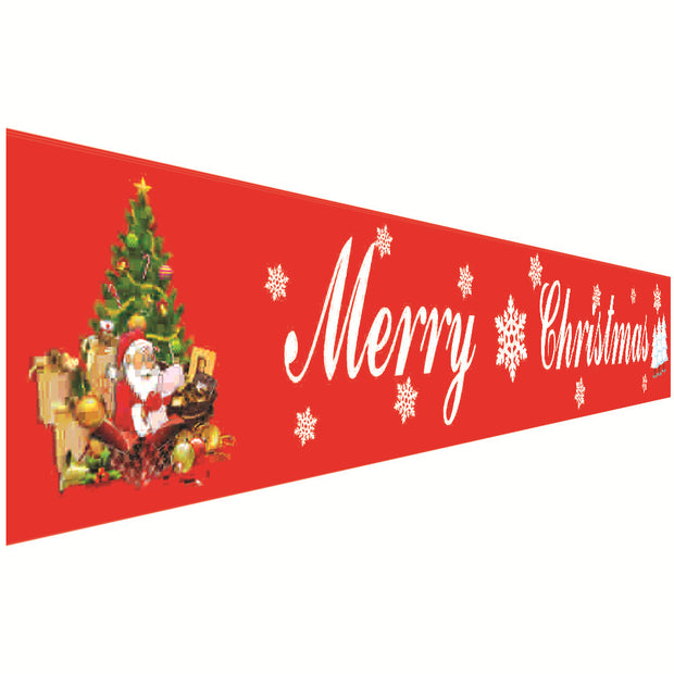 Christmas Festive Banner & Curtain Set