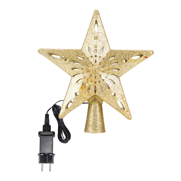 Starry Snowflake LED Tree Topper Projector