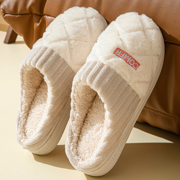 Solid Rhombic Letter Home Slippers Winter Warm Non-slip Floor Bedroom Overview:
 
 Unique design, stylish and beautiful.
 
 Good material, comfortable feet.
 
 A variety of colors, any choice.
 
 
 Specification:
 


 Shoe upper materiZIP UP EXPRESSConsumer productsSolid Rhombic Letter Home Slippers Winter Warm