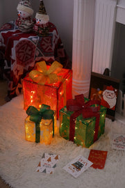 Illuminated Gift Box Trio with Remote Control