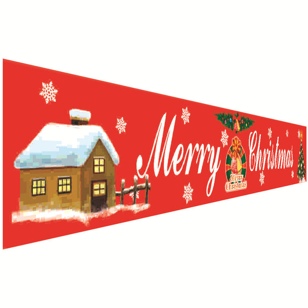 Christmas Festive Banner & Curtain Set