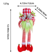 Jolly Long-Legged Green Beard Christmas Doll