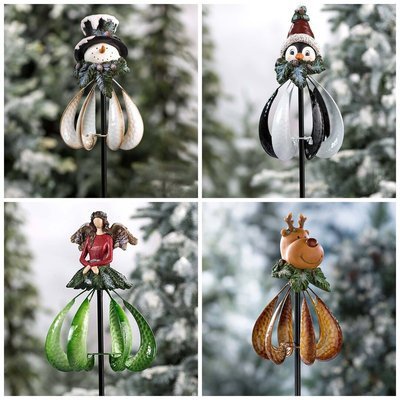 "FrostTwirl: Christmas Snowman Wind Chime & Garden Spinner"**Product Description:**
 


 
 
 


 Add a touch of festive charm to your outdoor space with the 
 
 **FrostTwirl: 
 
 Christmas Snowman Wind Chime &amp; Garden SpiZIP UP EXPRESSGardenChristmas Snowman Wind Chime & Garden Spinner"