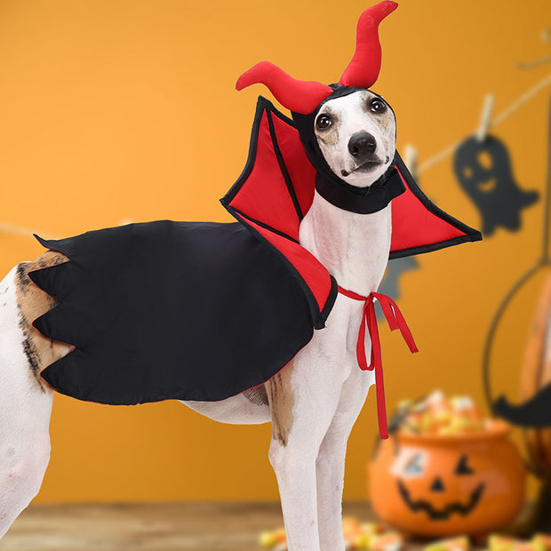 "SpookyPaws: Halloween Pet Vampire Cloak & Hat Suit"Product Description:


 
 
 


 Transform your furry friend into a little vampire this Halloween with the
 SpookyPaws: 


 

Halloween Pet Vampire Cloak &amp; Hat SuZIP UP EXPRESSConsumer productsHalloween Pet Vampire Cloak & Hat Suit"