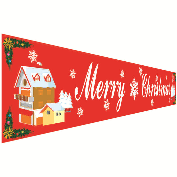 Christmas Festive Banner & Curtain Set