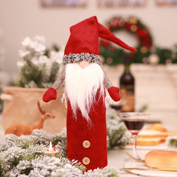 Faceless Holiday Bottle Cover Doll