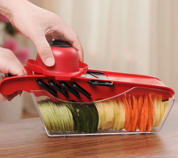 Multifunction Kitchen Slicer 6 BladesStreamline your meal-prep with the Multifunction Kitchen Slicer - 6 Blades! This professional-grade slicer is designed to eliminate the need for multiple kitchen appZIP UP EXPRESSMultifunction Kitchen Slicer 6 Blades