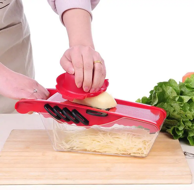 Multifunction Kitchen Slicer 6 BladesStreamline your meal-prep with the Multifunction Kitchen Slicer - 6 Blades! This professional-grade slicer is designed to eliminate the need for multiple kitchen appZIP UP EXPRESSMultifunction Kitchen Slicer 6 Blades