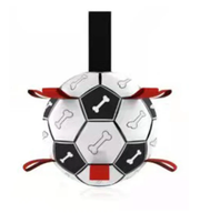 Interactive Soccer Brain Game for DogsSmart Soccer Ball Challenges and Entertains DogsYour dog will have a ball with this ingenious interactive soccer toy!Designed for dogs, this durable rubber soccer baZIP UP EXPRESSInteractive Soccer Brain Game