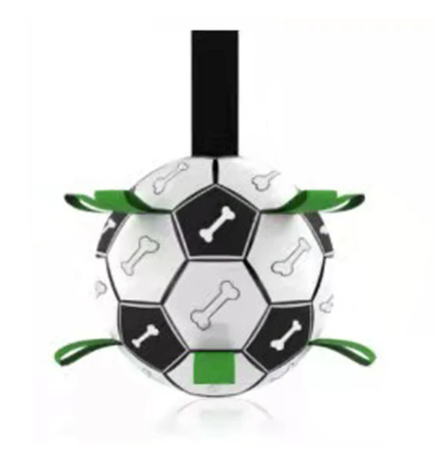 Interactive Soccer Brain Game for DogsSmart Soccer Ball Challenges and Entertains DogsYour dog will have a ball with this ingenious interactive soccer toy!Designed for dogs, this durable rubber soccer baZIP UP EXPRESSInteractive Soccer Brain Game