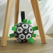 Interactive Soccer Brain Game for DogsSmart Soccer Ball Challenges and Entertains DogsYour dog will have a ball with this ingenious interactive soccer toy!Designed for dogs, this durable rubber soccer baZIP UP EXPRESSInteractive Soccer Brain Game