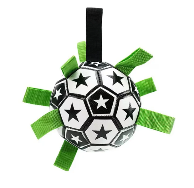 Interactive Soccer Brain Game for DogsSmart Soccer Ball Challenges and Entertains DogsYour dog will have a ball with this ingenious interactive soccer toy!Designed for dogs, this durable rubber soccer baZIP UP EXPRESSInteractive Soccer Brain Game