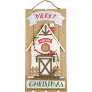 Cozy Christmas Wooden House Ornaments