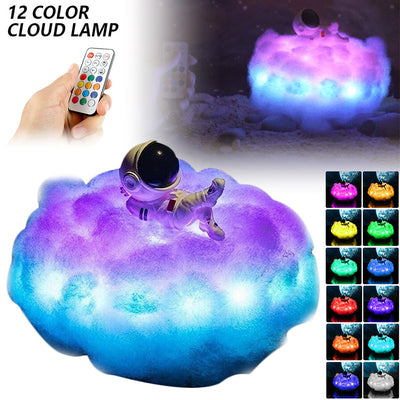 Astronaut Rainbow Glow Cloud Lamp