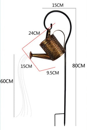 "EnchantedFlow: Solar Watering Can LED Garden Lamp"Product Description:


 
 
 


 Bring a magical glow to your garden with the
 
 EnchantedFlow:
 
 Solar Watering Can LED Garden Lamp. This charming ornament featuresZIP UP EXPRESSGardenLED Garden Lamp"