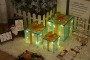 Illuminated Gift Box Trio with Remote Control