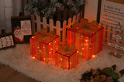 Illuminated Gift Box Trio with Remote Control