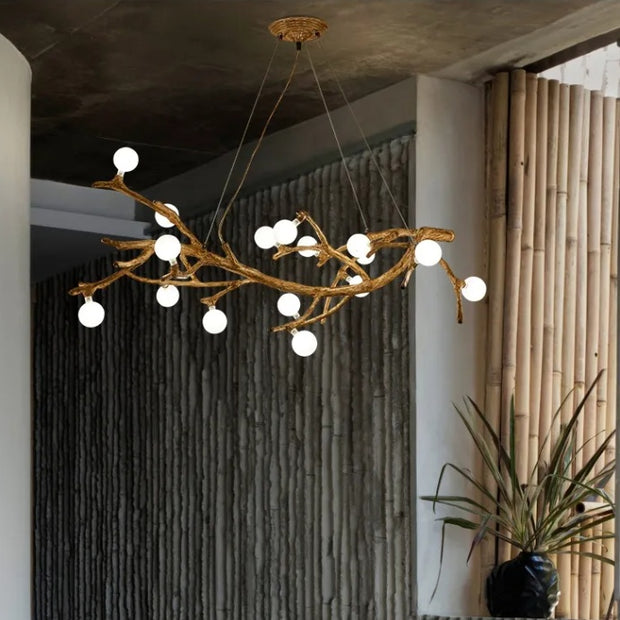 Wabi-Sabi Tree Branch Chandelier