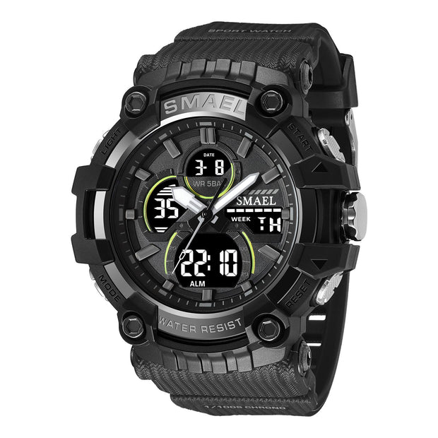 Sports dual display digital watchProduct Description📝This product is available for fast shipping. If you like it and decide to sell it, please send it to your agent.Product Detail📝ZIP UP EXPRESSSports dual display digital watch