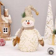 Velvet Snowman Holiday Decor Accent