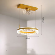 New Ceiling Light Invisible Fan Scandinavian Light Luxury Ceiling Fan Light