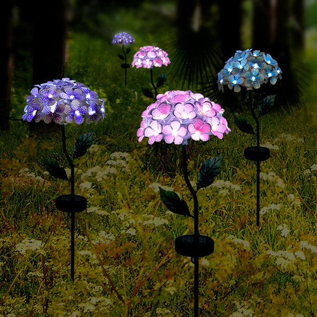 SolarBloom Hydrangea LED Garden Lights